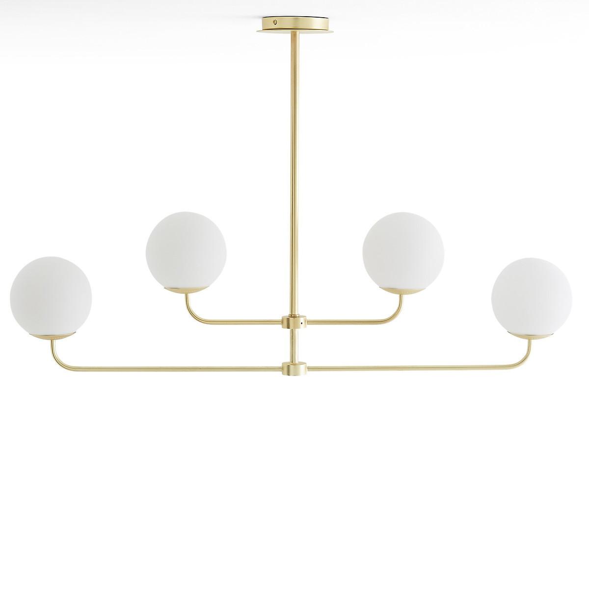 La Redoute Intérieurs Suspension laiton et verre opaline  