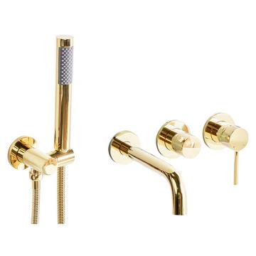 rubinetto miscelatore da parete per vasca e doccia en Ottone Moderno JAVIRA