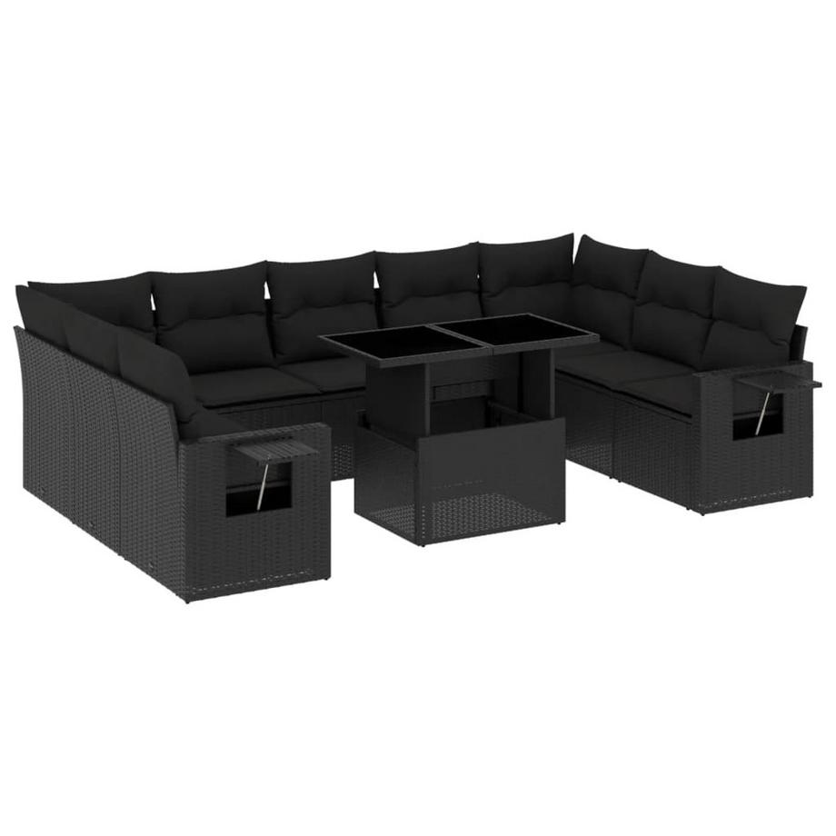 Ensemble de canapés de jardin rotin synthétique