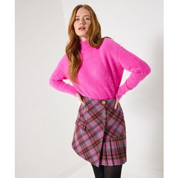 Falten-Minirock mit Heritage-Karo