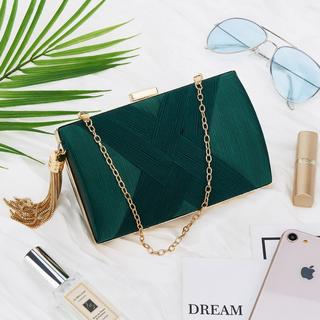 Only-bags.store Clutch Abendtasche Fransen Elegante Kettentasche Clutch Bag Clutch Abendtasche Fransen Elegante Kettentasche Clutch Bag 