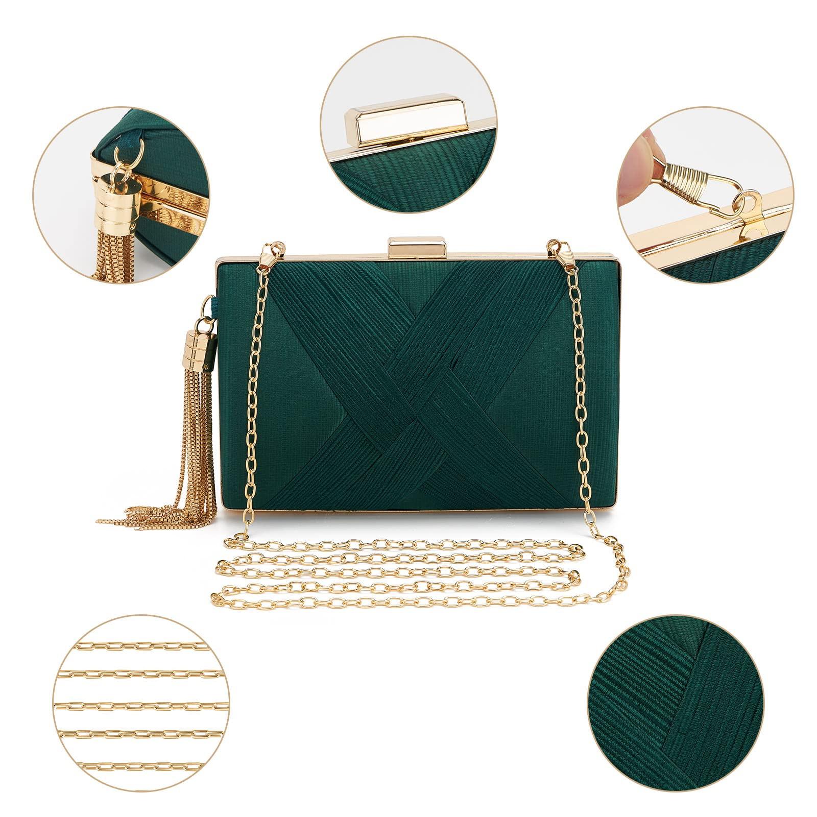 Only-bags.store Clutch Abendtasche Fransen Elegante Kettentasche Clutch Bag Clutch Abendtasche Fransen Elegante Kettentasche Clutch Bag 