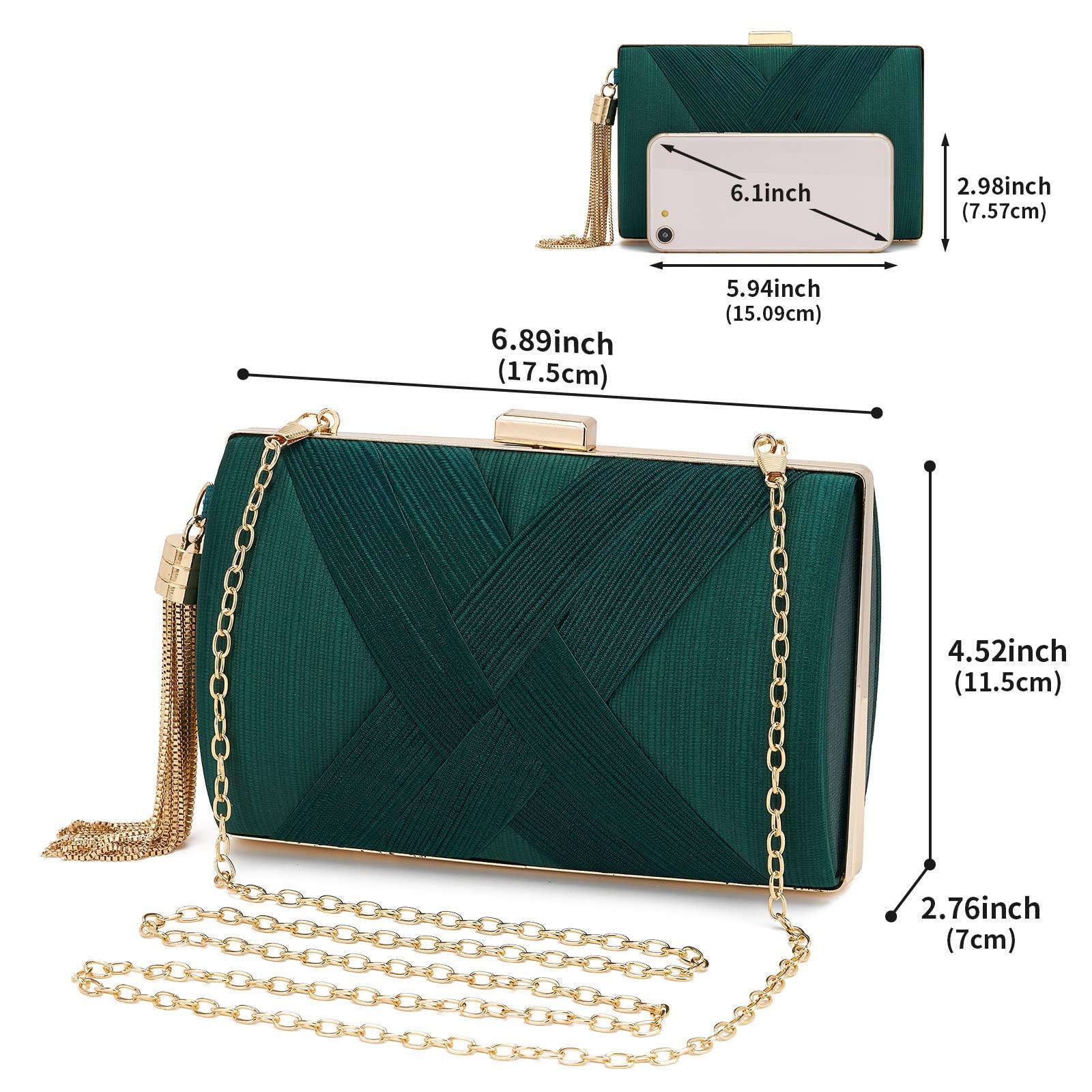 Only-bags.store Clutch Abendtasche Fransen Elegante Kettentasche Clutch Bag Clutch Abendtasche Fransen Elegante Kettentasche Clutch Bag 