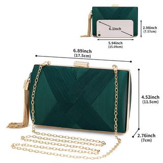 Only-bags.store Elegante Fransen Kette Clutch Tasche  