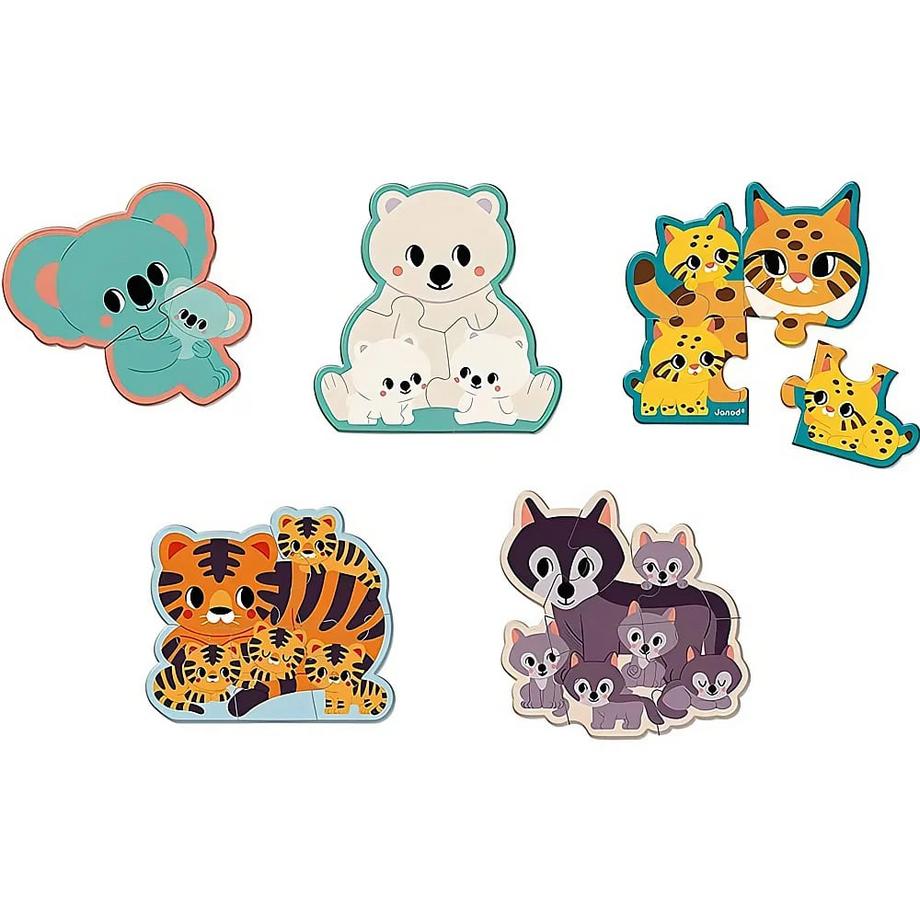 Janod  WWF Puzzle Set 5 Stufen 