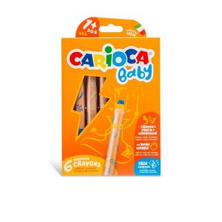 CARIOCA CARIOCA Wachsmalstifte Baby 3 in 1, 6 Stück  