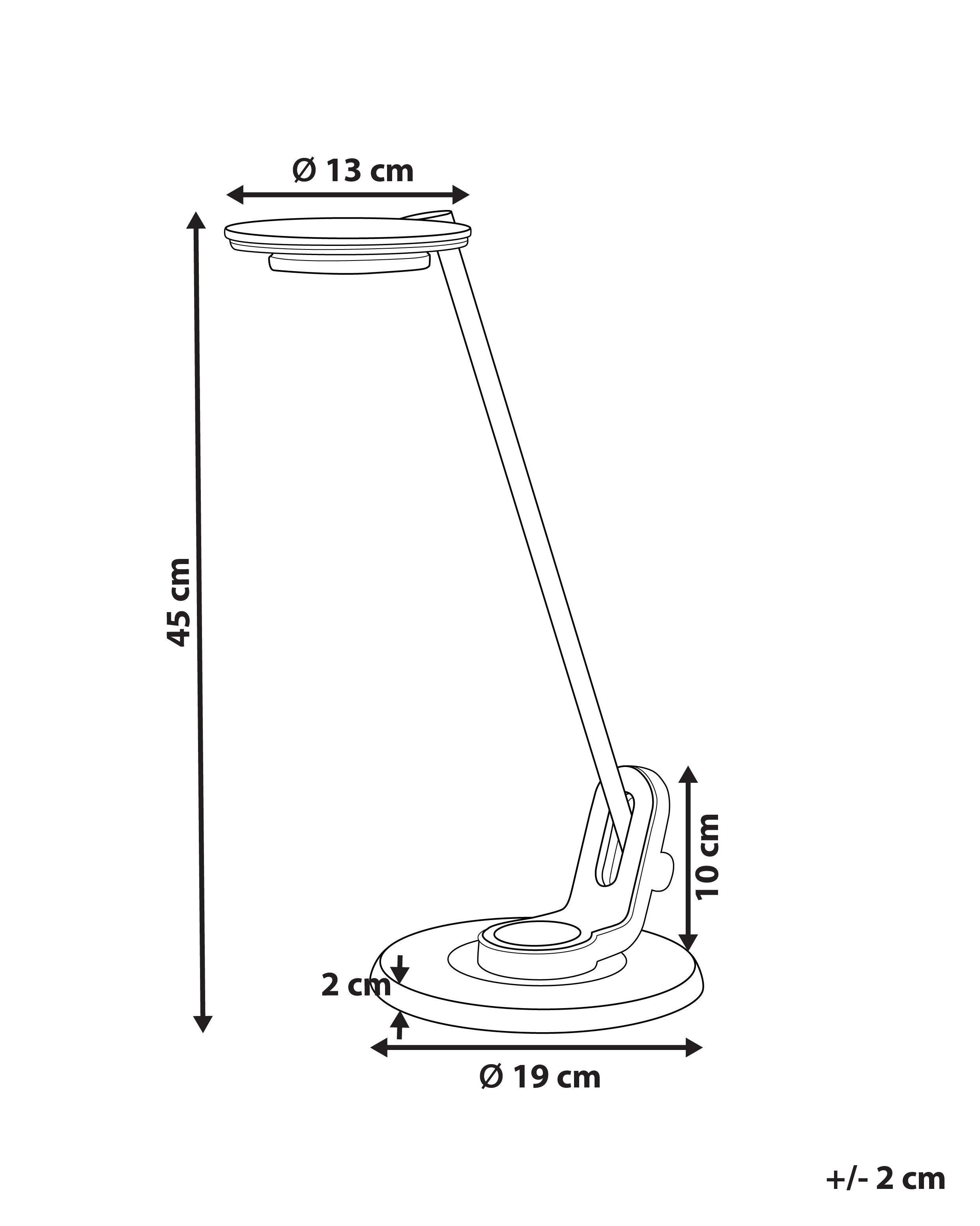 Beliani Lampe de bureau en Aluminium Moderne CORVUS  