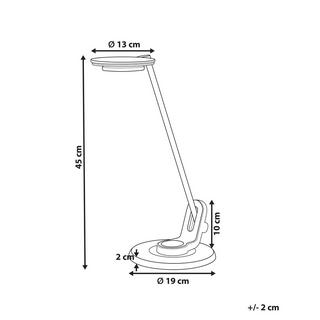 Beliani Lampe de bureau en Aluminium Moderne CORVUS  