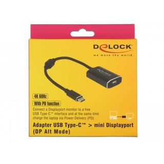 DeLock  adapter usb-c - mini-dp/usb-c mit pd 