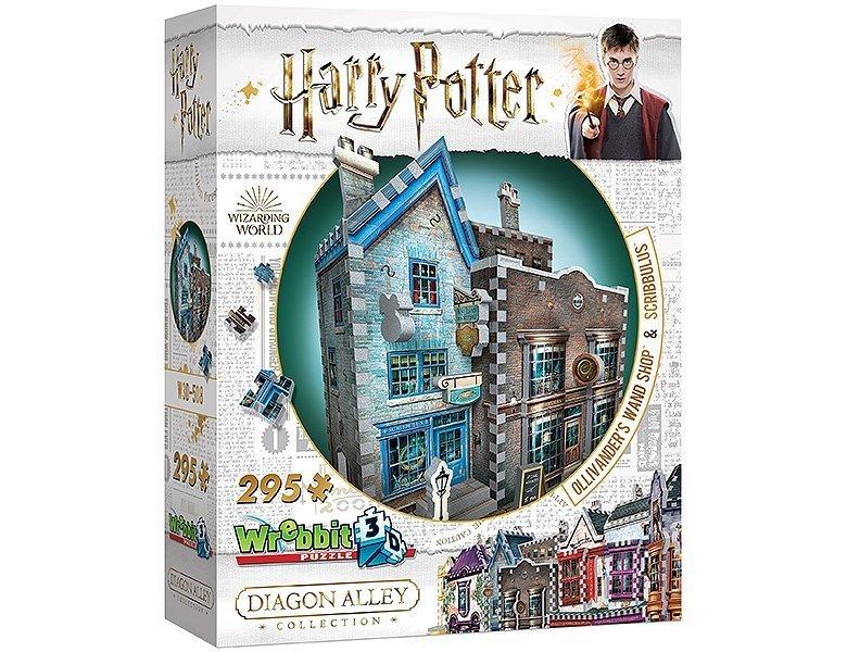 Image of Wrebbit 3D PUZZLE Harry Potter Ollivanders Wand Shop & Scribbulus (295Teile)