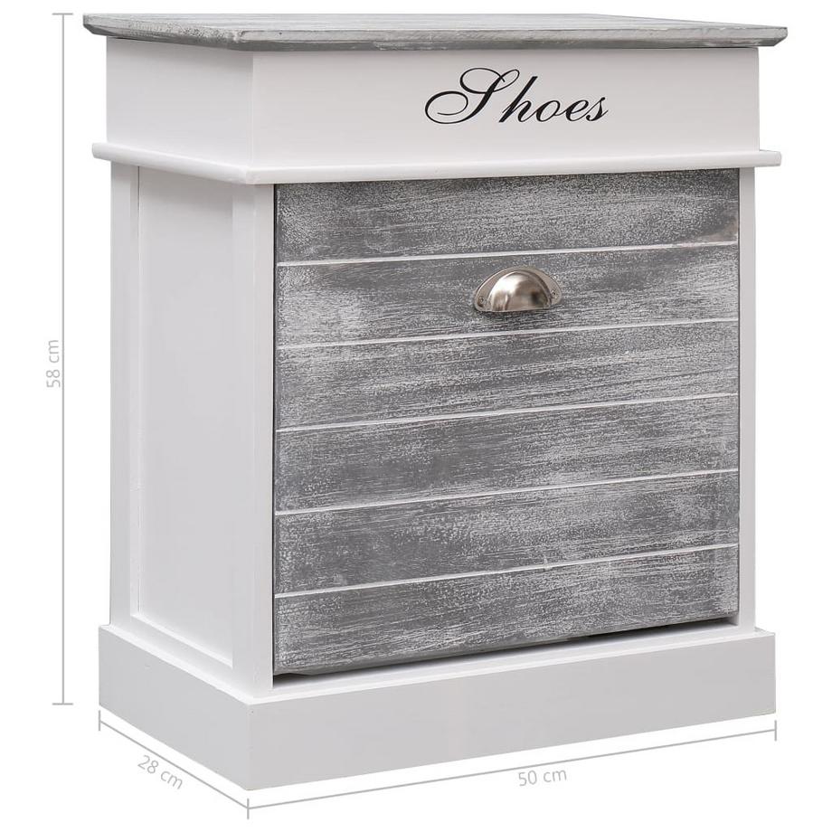 VidaXL Schuhschrank holz  