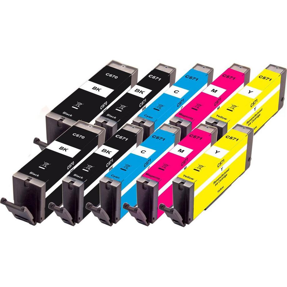 Peach  PGI-570, CLI-571 (2x Magenta, Cyan, Yellow, Tinte) 