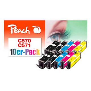 Peach  PGI-570, CLI-571 (2x Magenta, Cyan, Yellow, Tinte) 