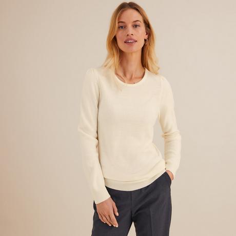 La Redoute Collections  Pull col rond en fine maille 