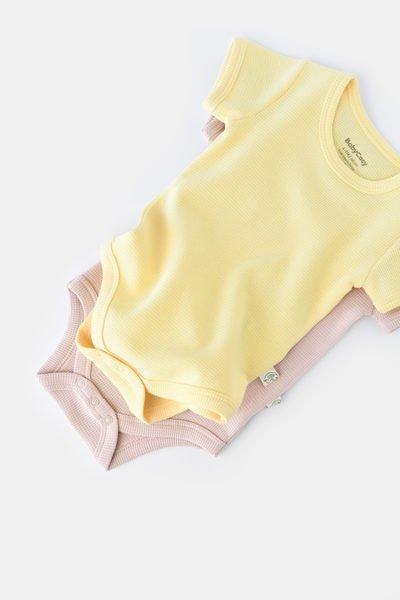 BabyCosy Organic  Body, manches courtes, 2 Pack 