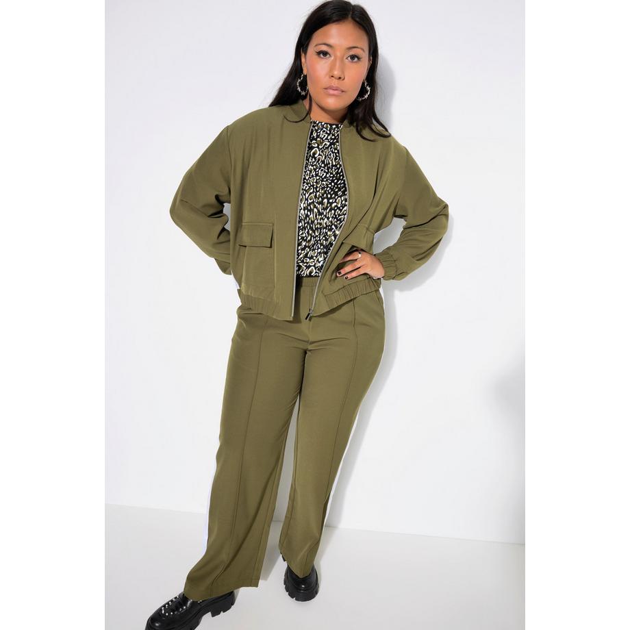 Studio Untold Blouson court Manches Longues amples Empiècement latéral  