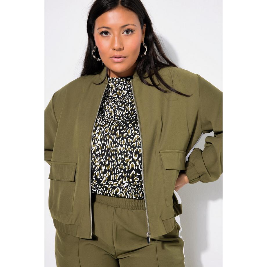 Studio Untold Blouson court Manches Longues amples Empiècement latéral  