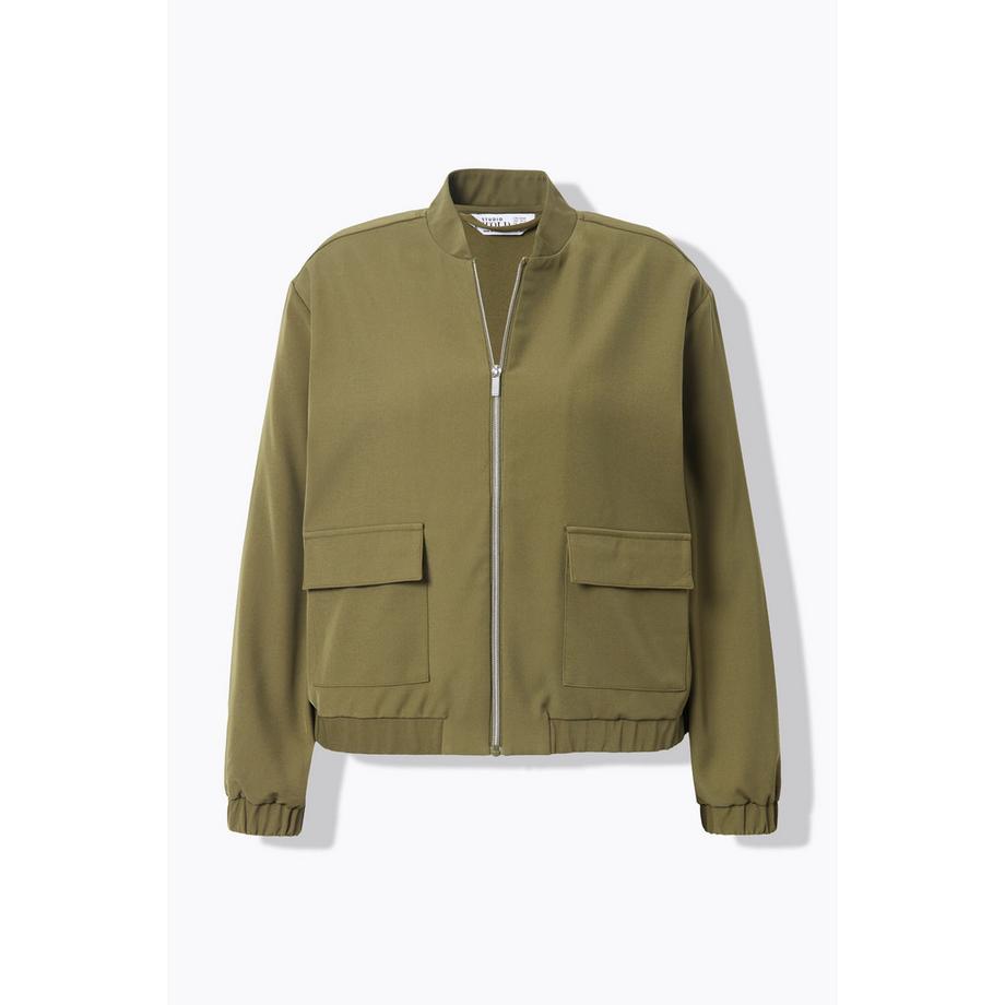 Studio Untold Blouson court Manches Longues amples Empiècement latéral  