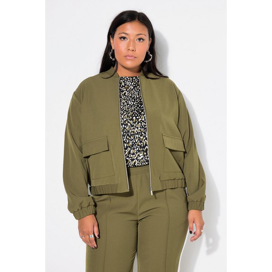 Studio Untold Blouson court Manches Longues amples Empiècement latéral  