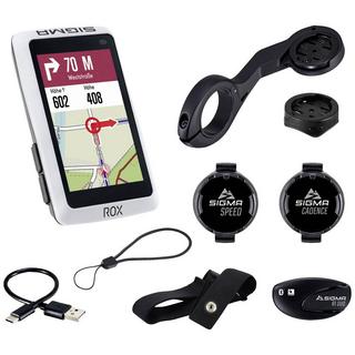 SIGMA  Sport ROX 12.1 EVO Sensor Set White - Fahrradcomputer GPS mit Fahrradoptimiertem Kartenmaterial 