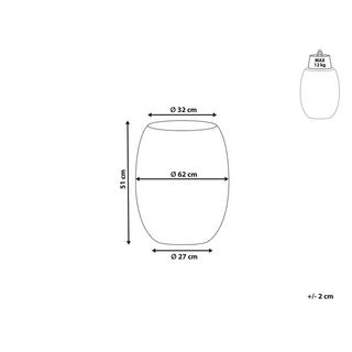 Beliani Tavolino en Materiale sintetico Moderno UHANA  