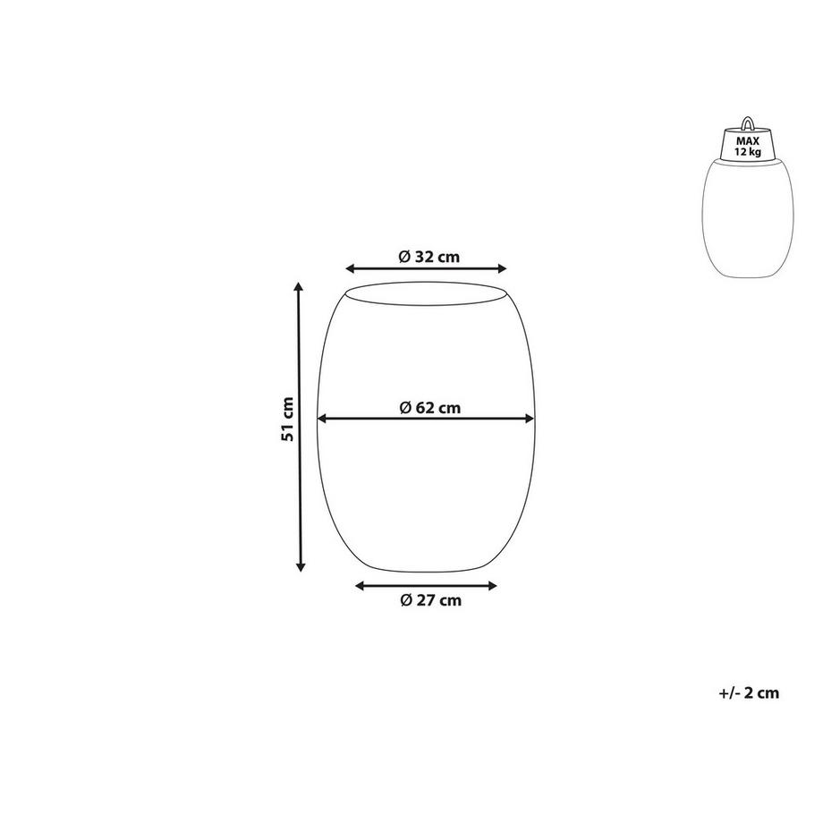 Beliani Beistelltisch aus Kunststoff Modern UHANA  