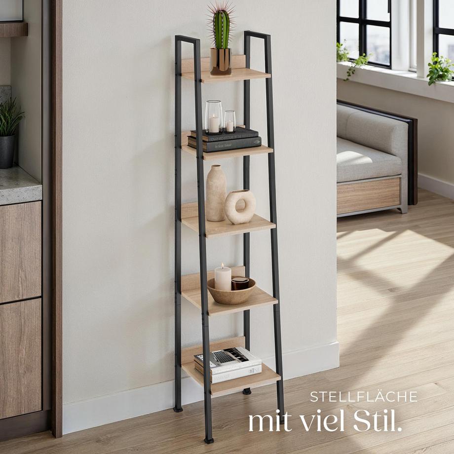 Tectake Scaffale a scala Folkestone stile industriale  