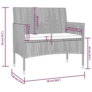 VidaXL Garten-lounge-set poly-rattan  