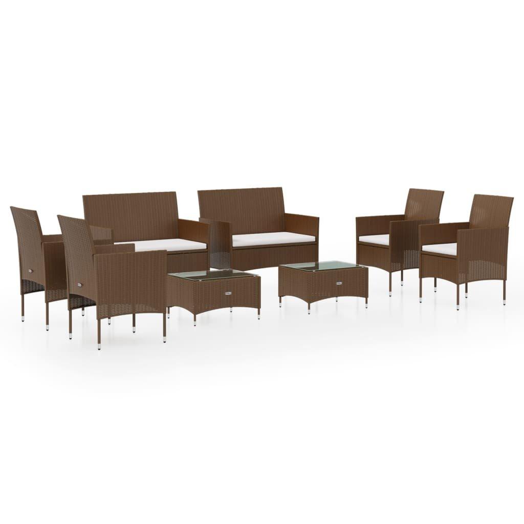 VidaXL Garten-lounge-set poly-rattan  