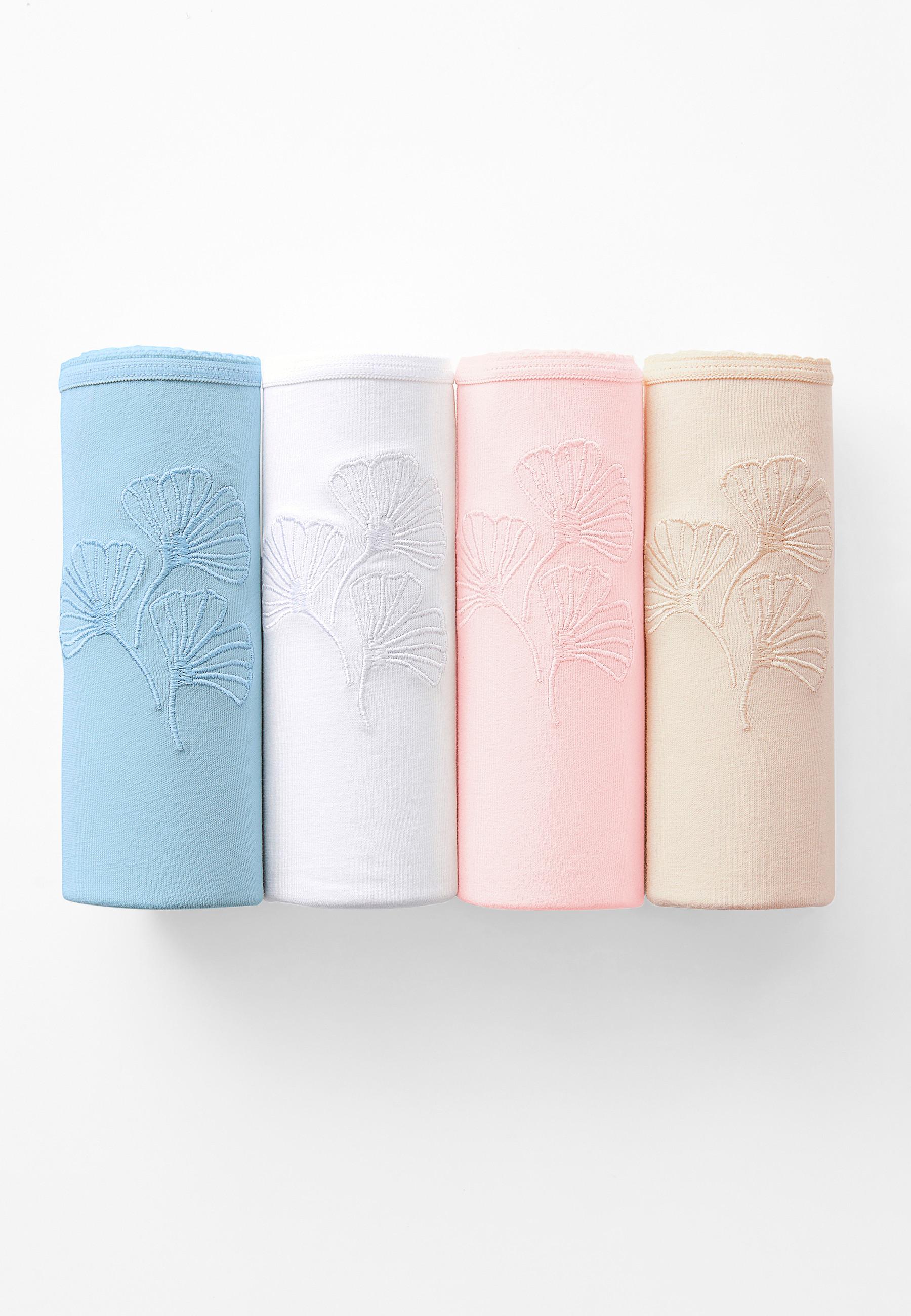 Image of 4er-set Midi-slips Mit Origineller Stickerei Unisex Multicolor 50/52