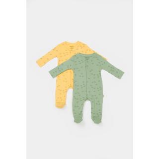 BabyCosy Organic  Pantalon à pied, 2 Pack 