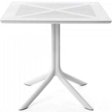 Table de jardin Clip 80 blanc