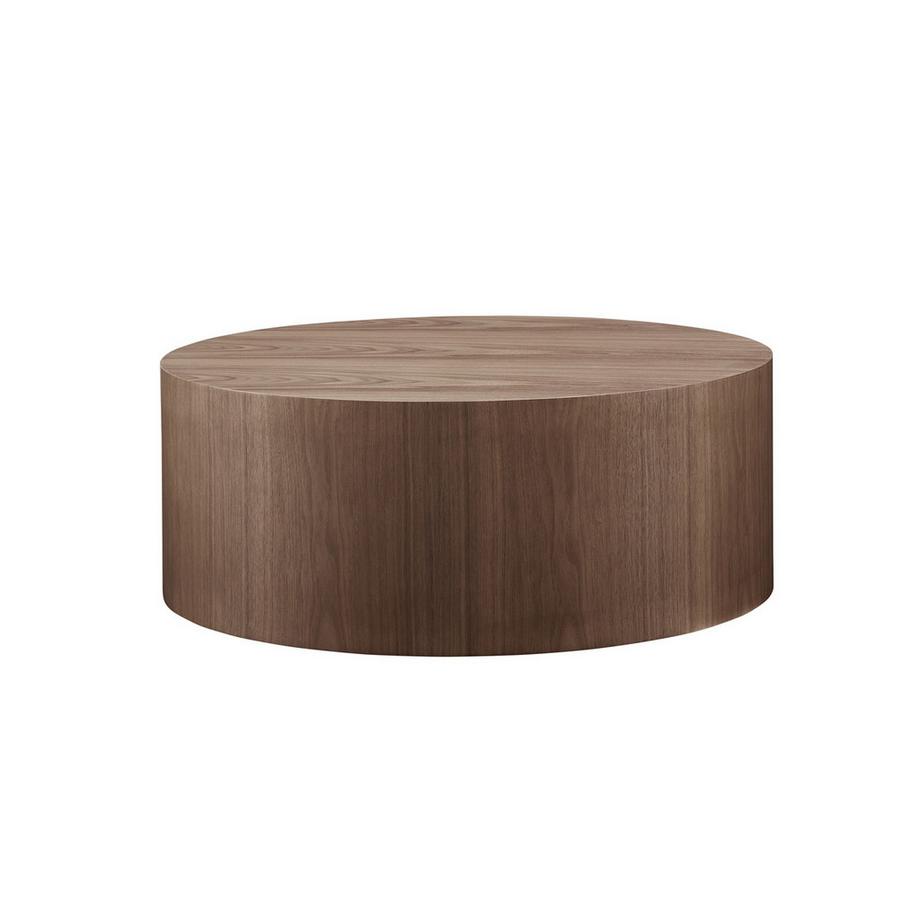 Tavolino Solstice in noce rotondo 80