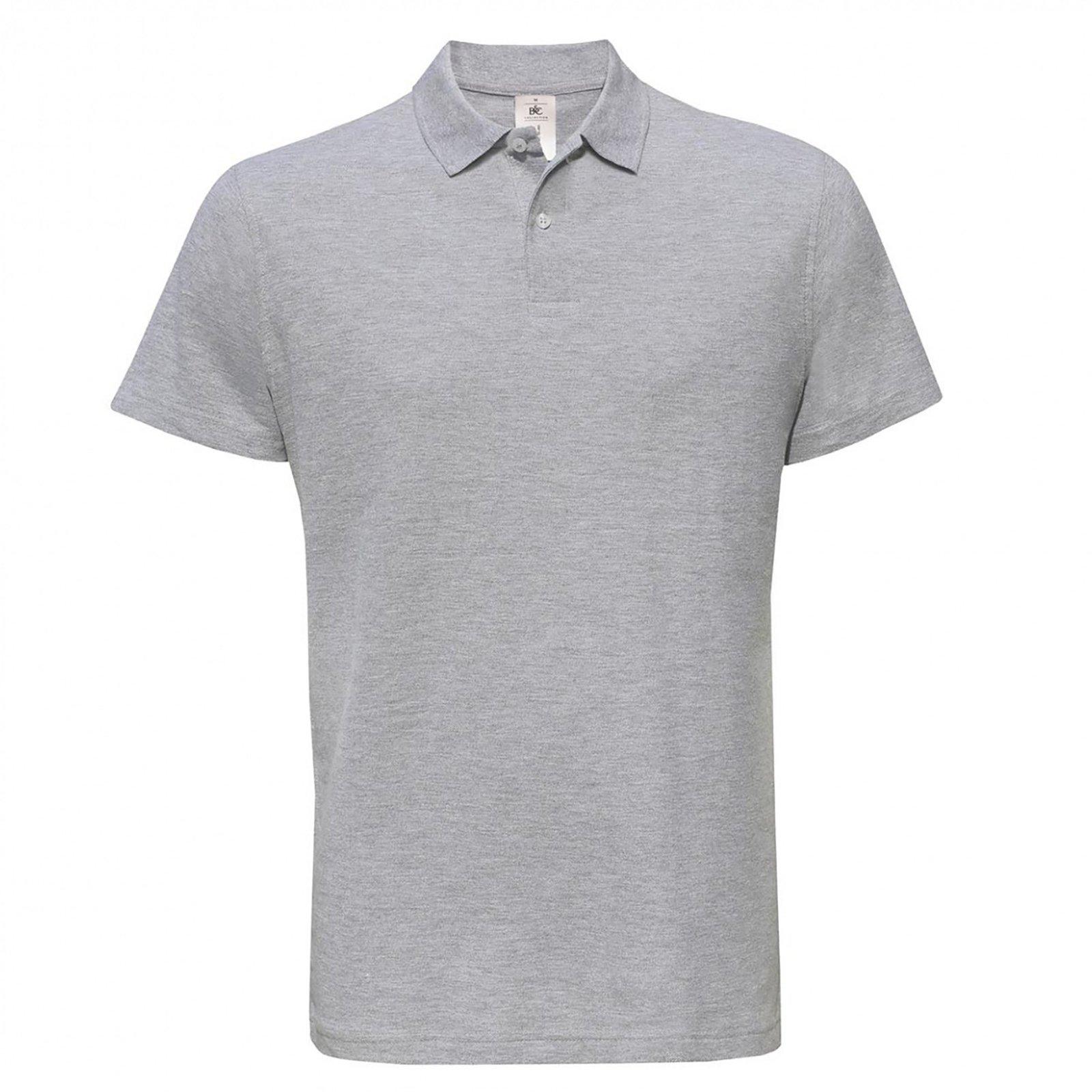 Image of B&c Id.001 Poloshirt, Kurzarm Herren Grau XS