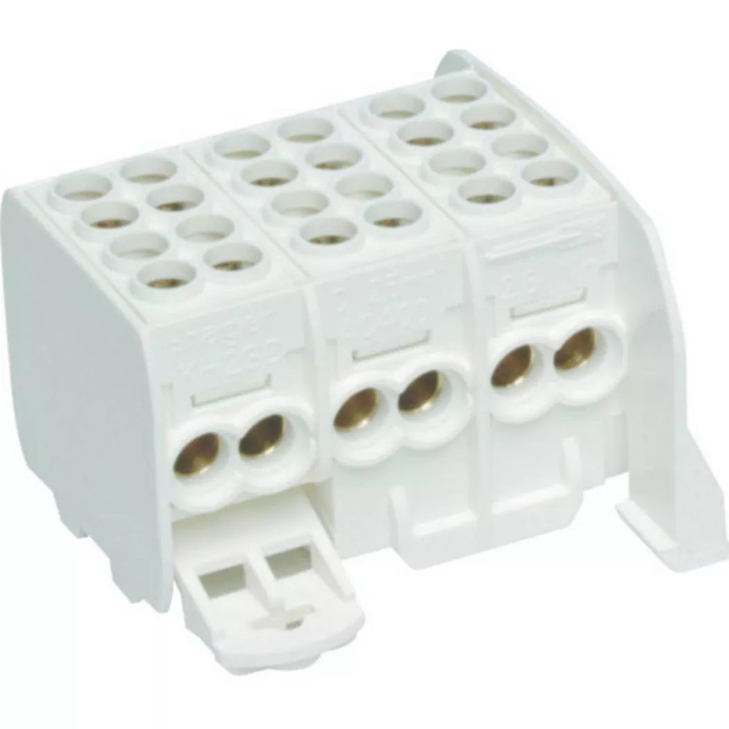 Hager KH23C KH23C Terminal 3-Pin 80A Finger-Safe 1pc 2x25/2x16 mm²