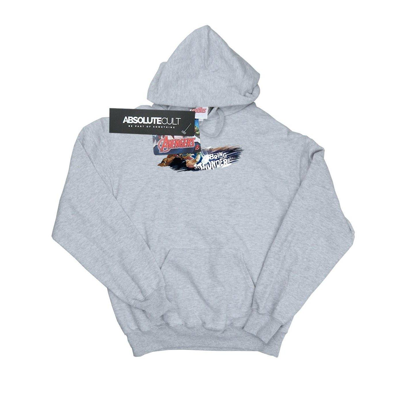 Image of Thor Bring The Thunder Kapuzenpullover Mädchen Grau 116