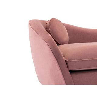 Vente-unique Sofa 2-Sitzer - Samt - Rosa - ORMARA  