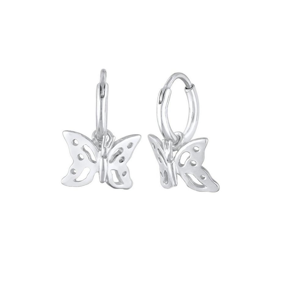 Elli  Boucles d'Oreilles Femmes Créoles Papillon Pendentif Filigrane 