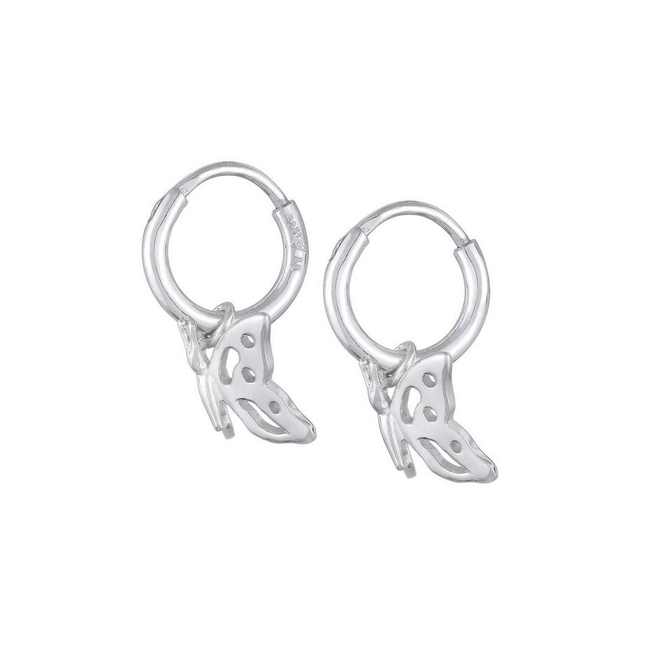 Elli  Boucles d'Oreilles Femmes Créoles Papillon Pendentif Filigrane 