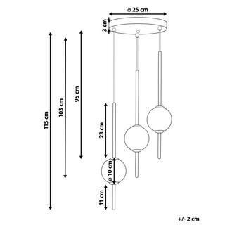 Beliani Lampe suspension en Métal Moderne SHANNON  