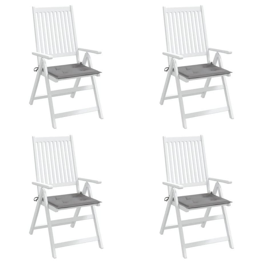 VidaXL Coussins de chaise de jardin 4 pcs   40x40x3 cm  