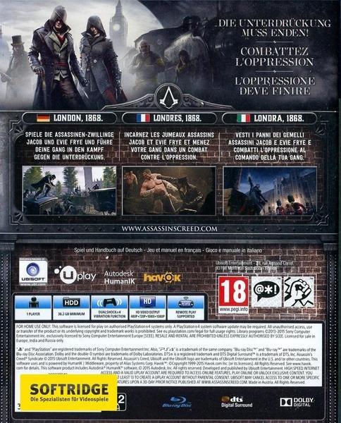 UBISOFT  Assassin's Creed: Syndicate -E- 