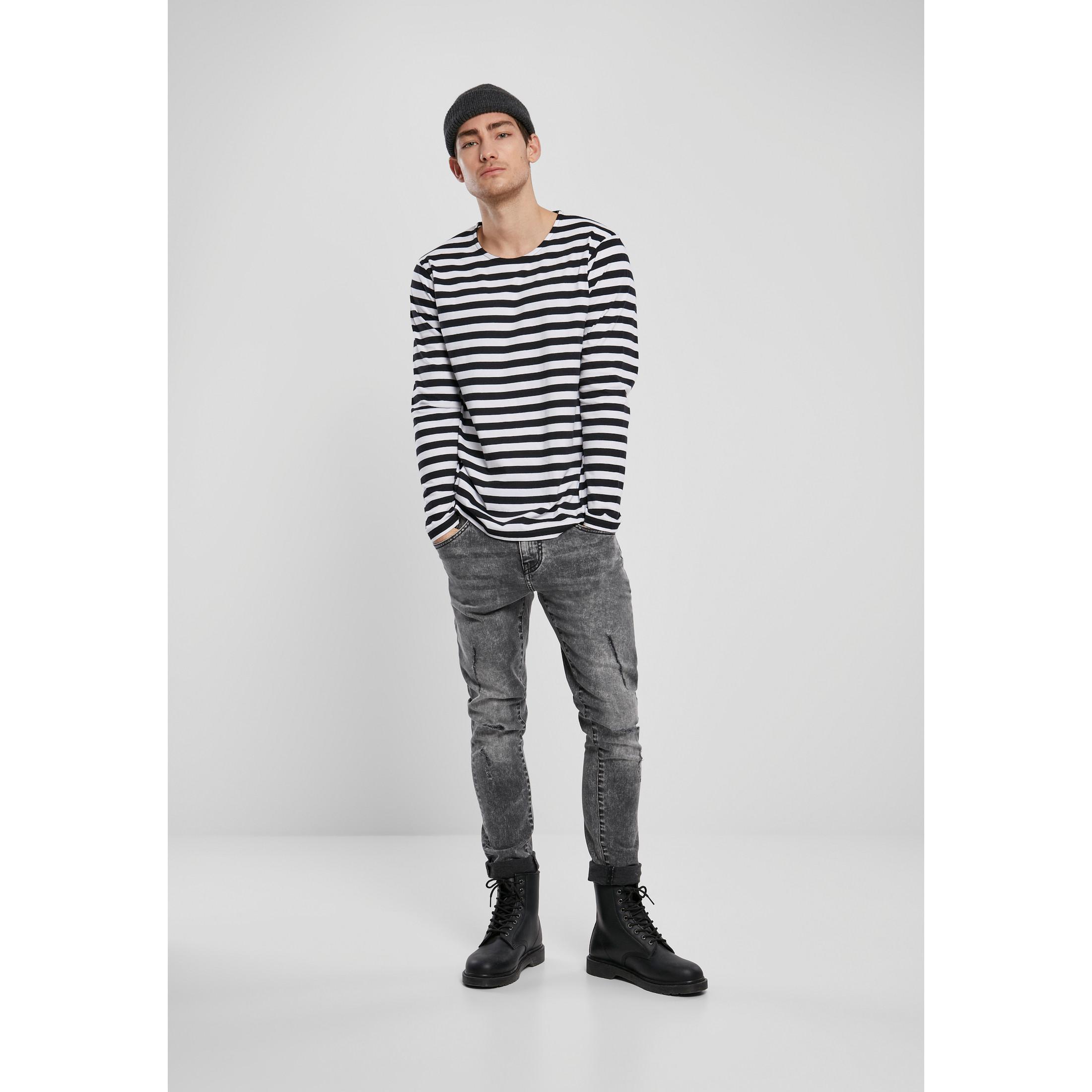 URBAN CLASSICS Regular Stripe T-Shirt Maniche Lunghe  