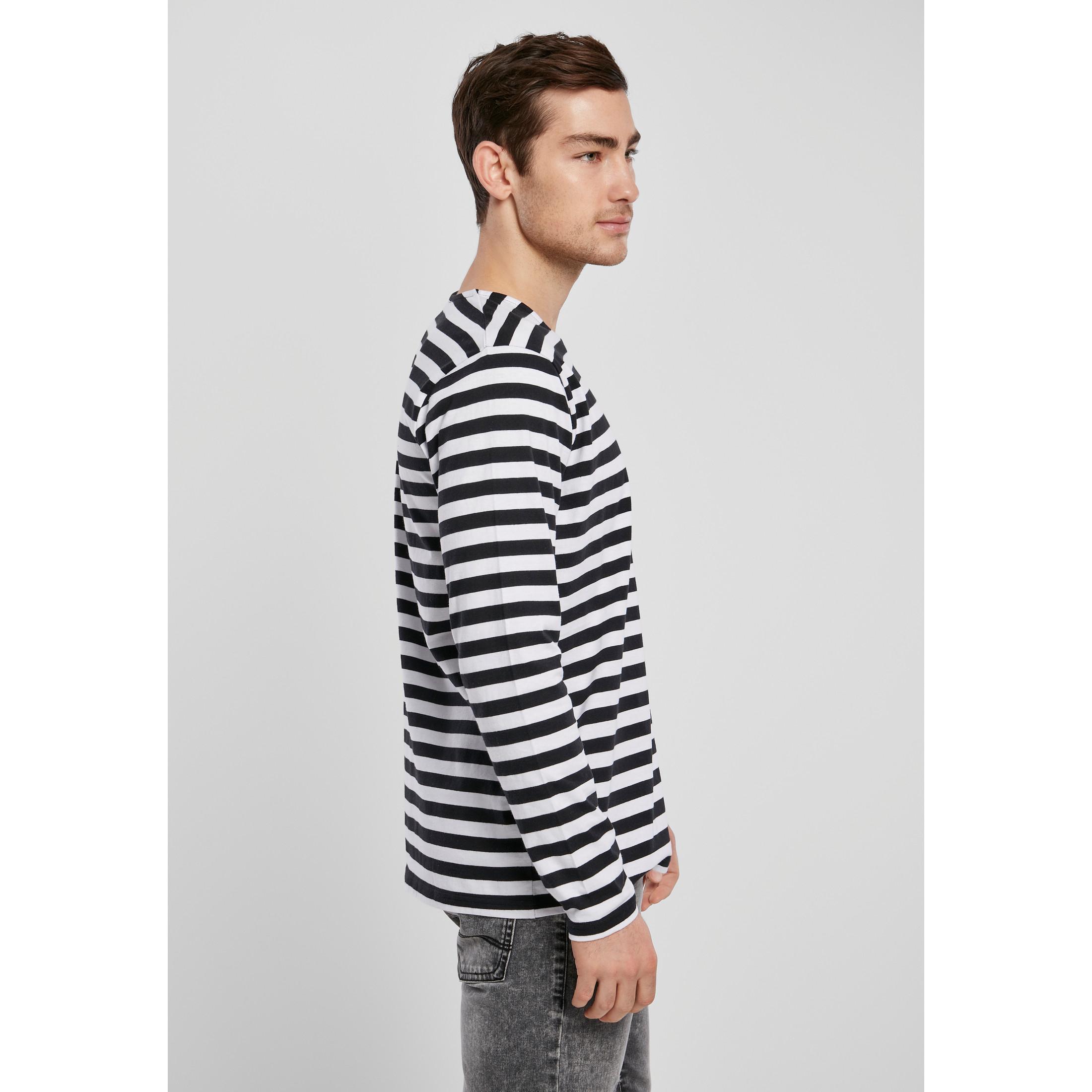 URBAN CLASSICS Regular Stripe T-Shirt Maniche Lunghe  