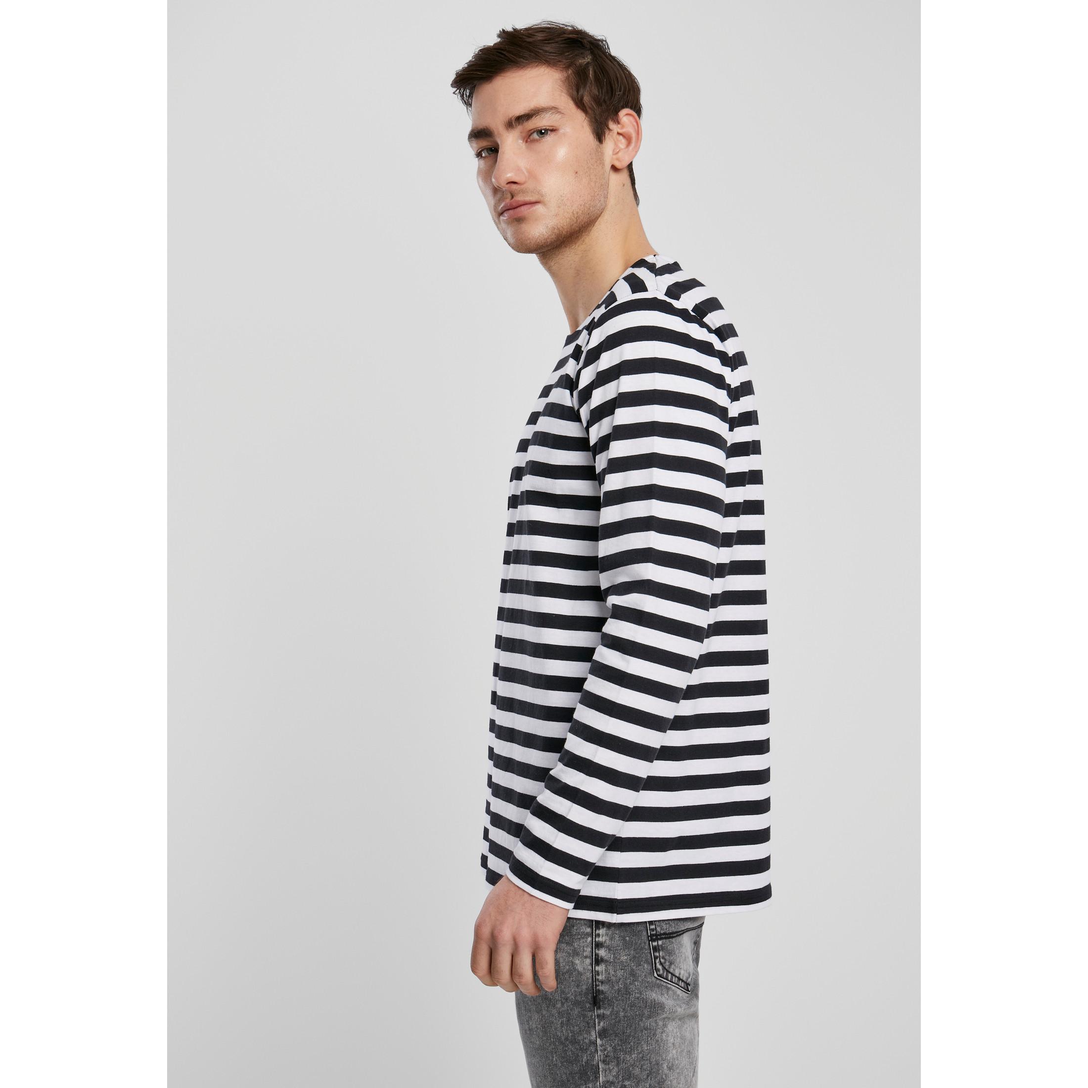 URBAN CLASSICS Regular Stripe T-Shirt Maniche Lunghe  