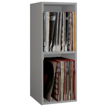 Bois Disques vinyles LP Stand Étagère d'archivage Support de rangement Platto 2 compartiments