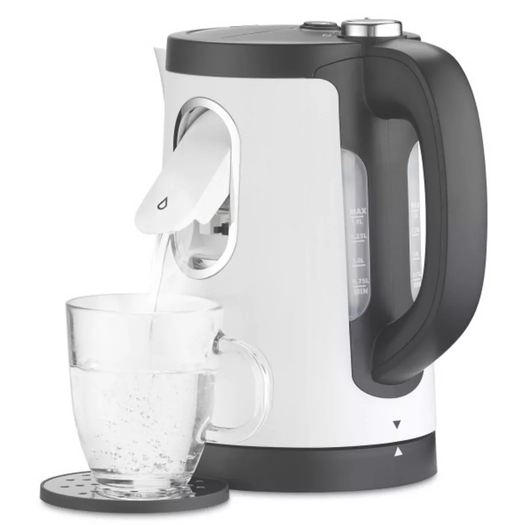 Trisa – Wasserkocher 2-in-1 Perfect Cup, Weiss, 1.5L