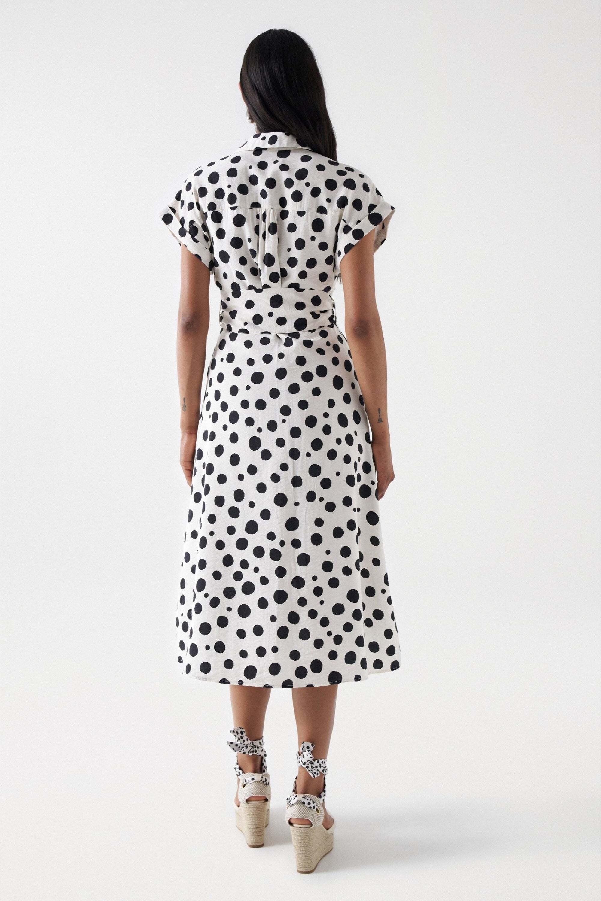 Salsa  Kleider Polka Dot Midi Dress 