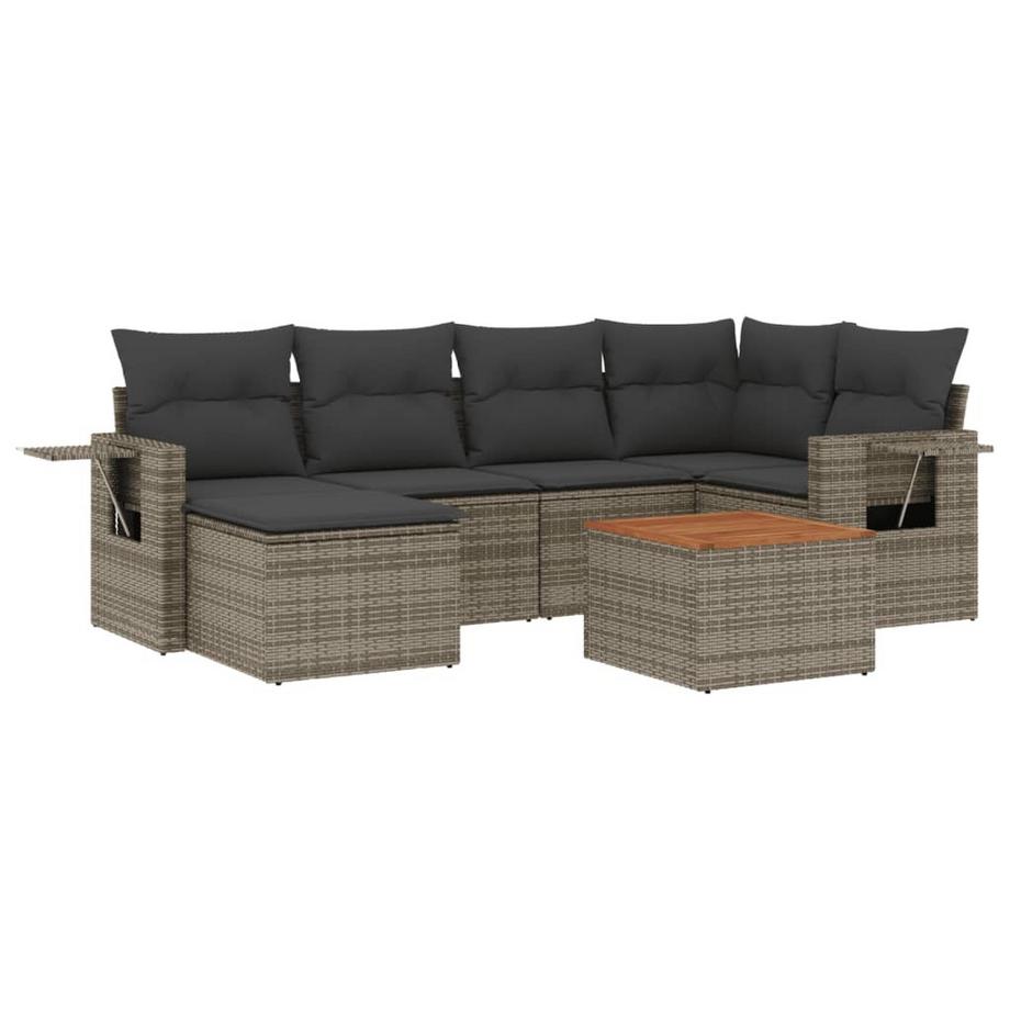 set divano da giardino Polirattan