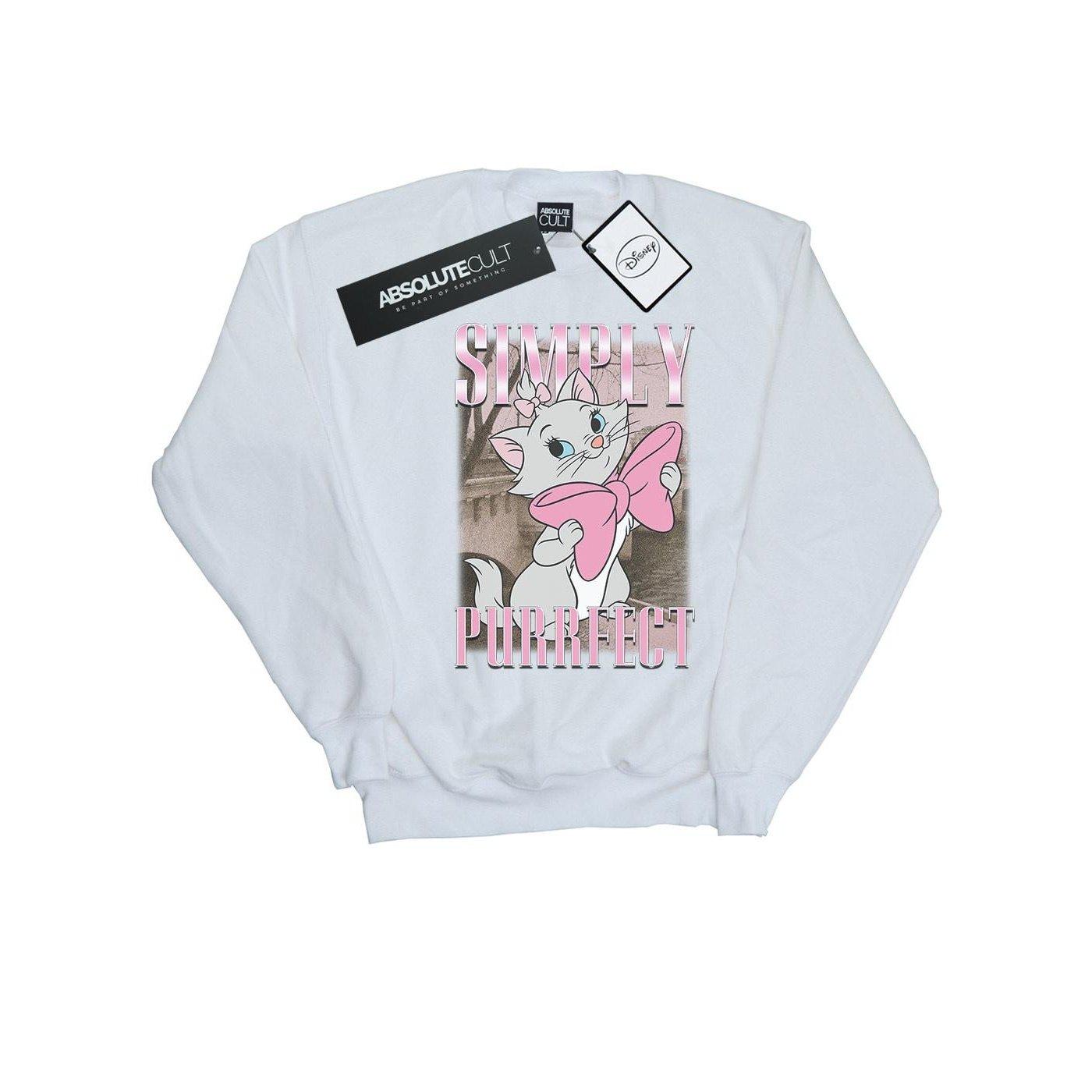 Image of Aristocats Marie Simply Purrfect Homage Sweatshirt Unisex Weiss 140/146